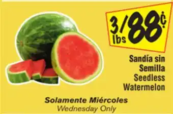 El Super Seedless watermelon offer
