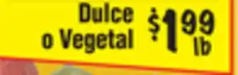 El Super Dulce o vegetal offer