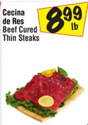 El Super Beef cured thin steaks offer