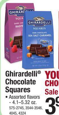 Menards Ghirardelli milk chocolate caramel chocolate squares - 5.32 oz offer