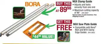 Menards Bora 96 ngx clamp edge guide offer