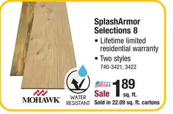 Menards Mohawk splasharmor selections 8 pebblerock pine 7-1/2 x 47-1/4 laminate flooring (22.09 sq.ft/ctn) offer