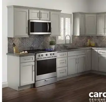 Menards Cardell designer collection rockney pebble grey 19'l kitchen - cabinets only offer