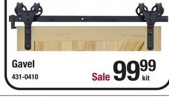 Menards Forge 78-1/2 gavel barn door hardware kit offer