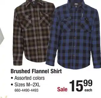 Menards Rw rugged wear men's brushed heather flannel shirt - assorted colors/medium offer