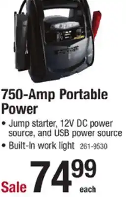 Menards Schumacher 750-amp portable power and jump starter offer