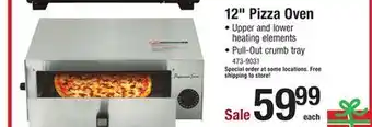 Menards Professional series 12 wide stainless steel pizza oven offer