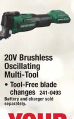 Menards Masterforce boost 20-volt brushless cordless oscillating multi-tool - tool only offer