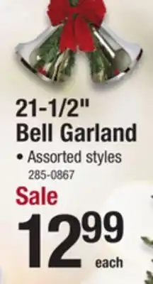 Enchanted forest 21.5 bells with bow - assorted styles