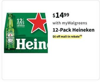 Walgreens 12-pack heineken offer