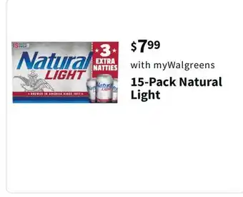 Walgreens 15-pack natural light offer