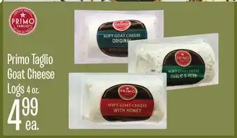 Jewel-Osco Primo taglio goat cheese logs offer