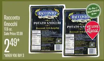 Jewel-Osco Racconto gnocchi offer