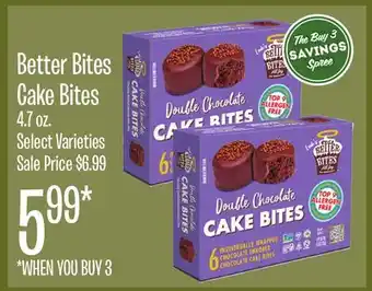 Jewel-Osco Better bites cake bites offer