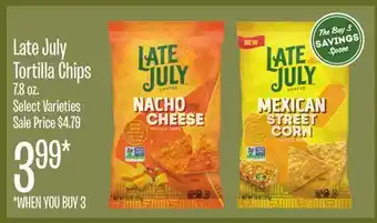 Jewel-Osco Late july tortilla chips offer