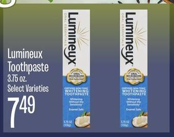 Jewel-Osco Lumineux toothpaste offer