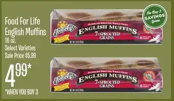 Jewel-Osco Food for life english muffins offer