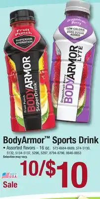 Menards Bodyarmor fruit punch sports drink - 16 oz offer