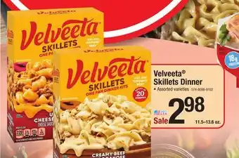 Menards Velveeta skillets ultimate cheeseburger mac one pan dinner kit - 12.8 oz offer