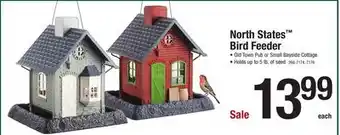 Menards North states old town pub bird feeder offer
