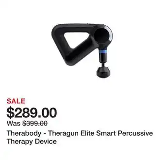 Dick's Sporting Goods Therabody - theragun elite smart percussive therapy device offer