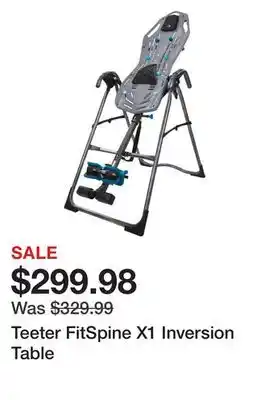 Dick's Sporting Goods Teeter fitspine x1 inversion table offer