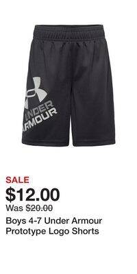 Kohl's Boys 4-7 under armour prototype logo shorts offer