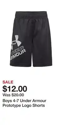 Kohl's Boys 4-7 under armour prototype logo shorts offer