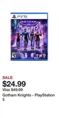 Game Stop Gotham knights - playstation 5 offer
