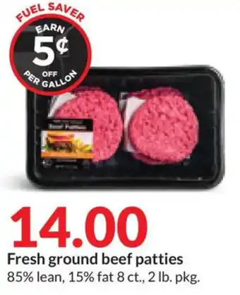 Hy-Vee Fresh ground beef patties offer