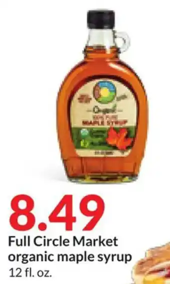 Hy-Vee Full Circle Market organic maple syrup 12 fl. oz. offer