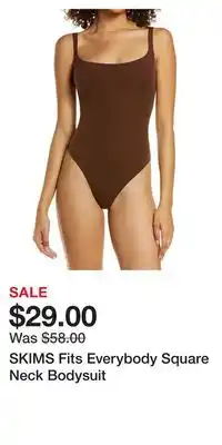 Nordstrom Skims fits everybody square neck bodysuit offer