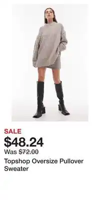 Nordstrom Topshop oversize pullover sweater offer