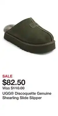 Nordstrom Ugg discoquette genuine shearling slide slipper offer