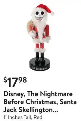 Walmart Disney, the nightmare before christmas, santa jack skellington nutcracker offer