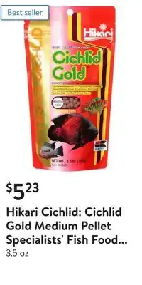 Walmart Hikari cichlid: cichlid gold medium pellet specialists' fish food formula for cichlids offer
