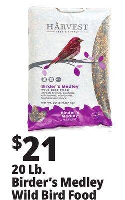 Ocean State Job Lot Harvest birder's medley wild bird food, 20 lbs offer