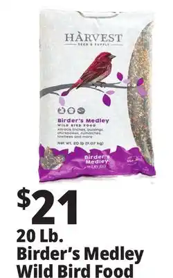 Ocean State Job Lot Harvest birder's medley wild bird food, 20 lbs offer