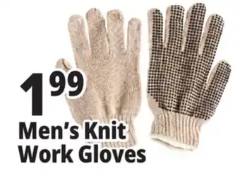 Ocean State Job Lot Men's knit work gloves offer