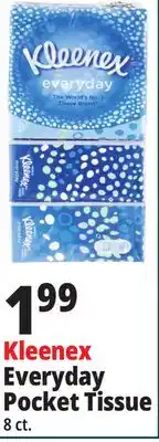 Ocean State Job Lot Kleenex everyday pocket tissue offer