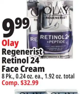 Ocean State Job Lot Olay regenerist retinol 24 face cream offer