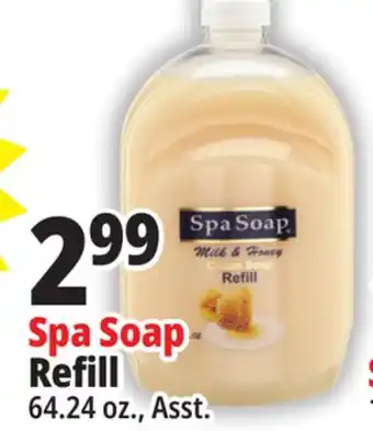 Ocean State Job Lot Spa soap refill offer