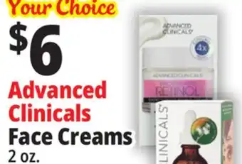 Ocean State Job Lot Advanced clinicals face creams offer