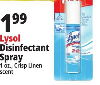 Ocean State Job Lot Lysol disinfectant spray offer