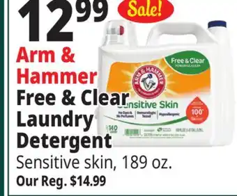 Ocean State Job Lot Arm & hammer free & clear laundry detergent offer