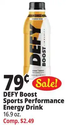 Ocean State Job Lot Defy boost sports performance energy drink offer