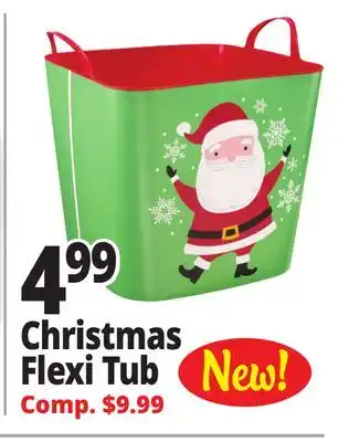 Ocean State Job Lot Christmas flexi tub offer