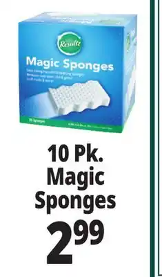 Ocean State Job Lot Resultz magic sponges, 10 count offer