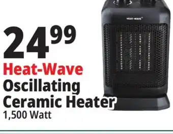 Ocean State Job Lot Heat-wave oscillating ceramic heater offer