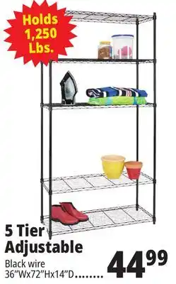 Ocean State Job Lot 5 tier adjustable offer